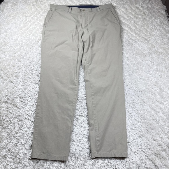 Vineyard Vines Pants Mens 35x30 Khaki On-The-Go Stretch Chino Golf Casual Preppy - Picture 1 of 13
